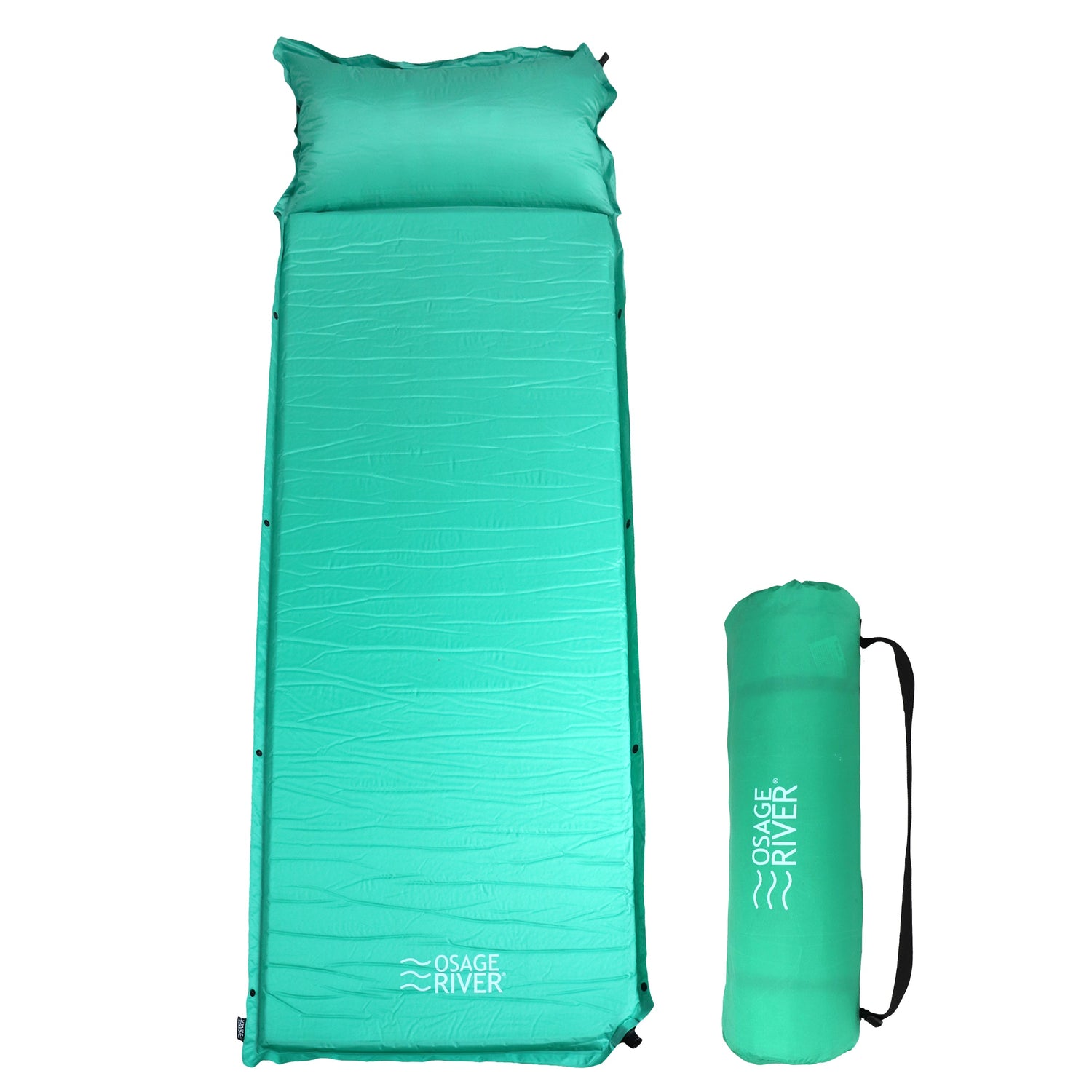 Osage River Self-Inflating Sleeping Pad-Mint Green