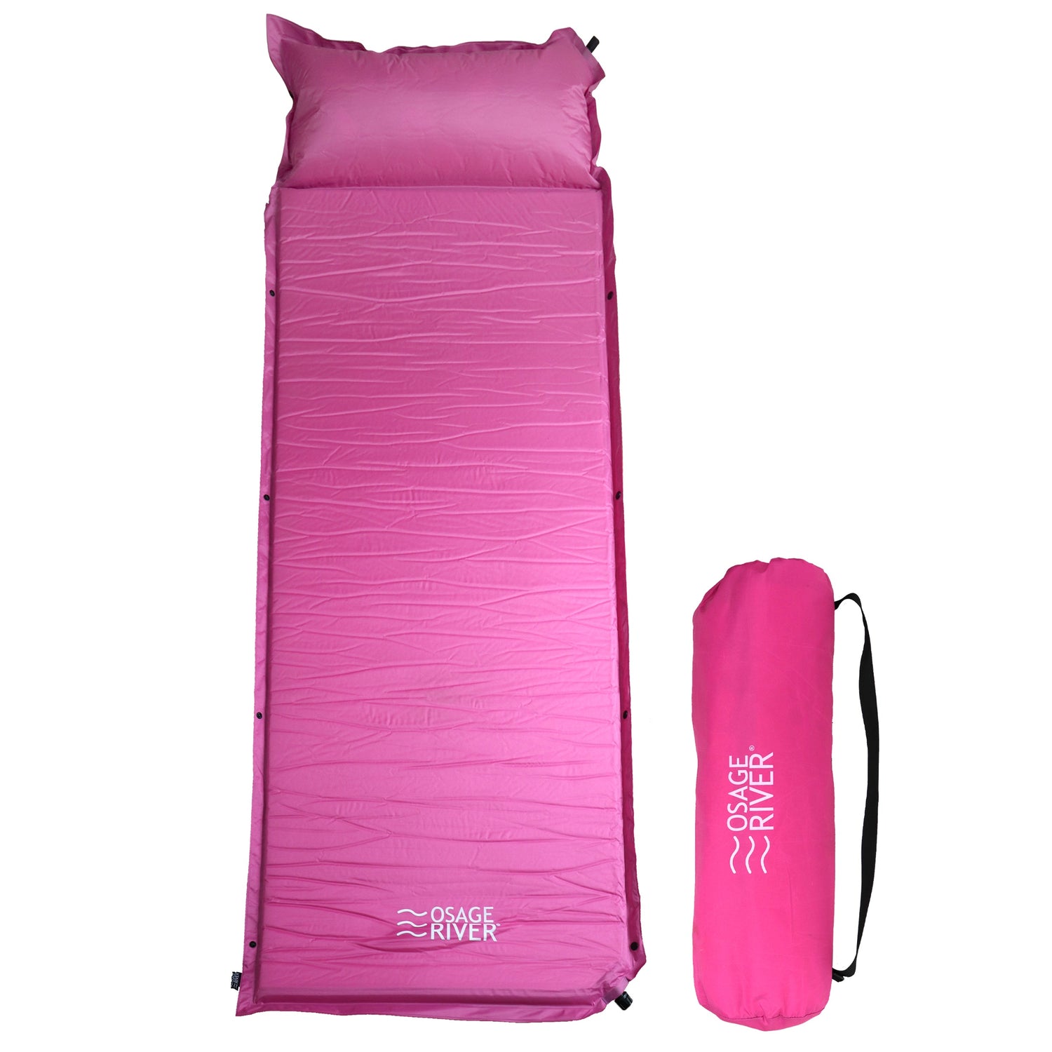 Osage River Self-Inflating Sleeping Pad-Pink