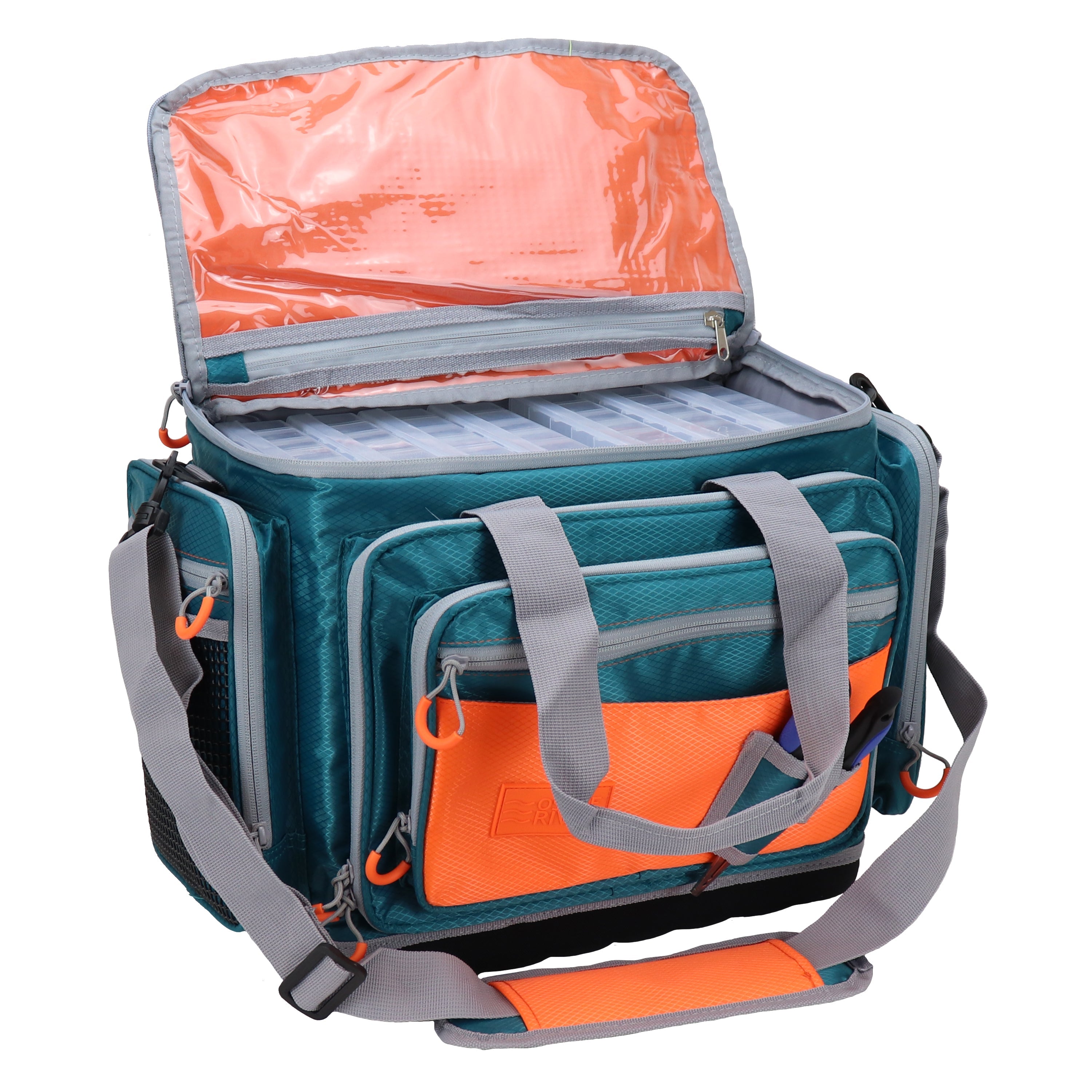 Osage River Boss Fishing Tackle Bag w Tackle Boxes-Medium-Green – Osage River Gear