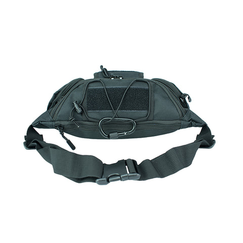 Tactical Fanny Pack With 5 Compartments, 900D Waist Pack for Hiking, Fishing, Hunting, or Gym, Everyday Crossbody Belt Bag