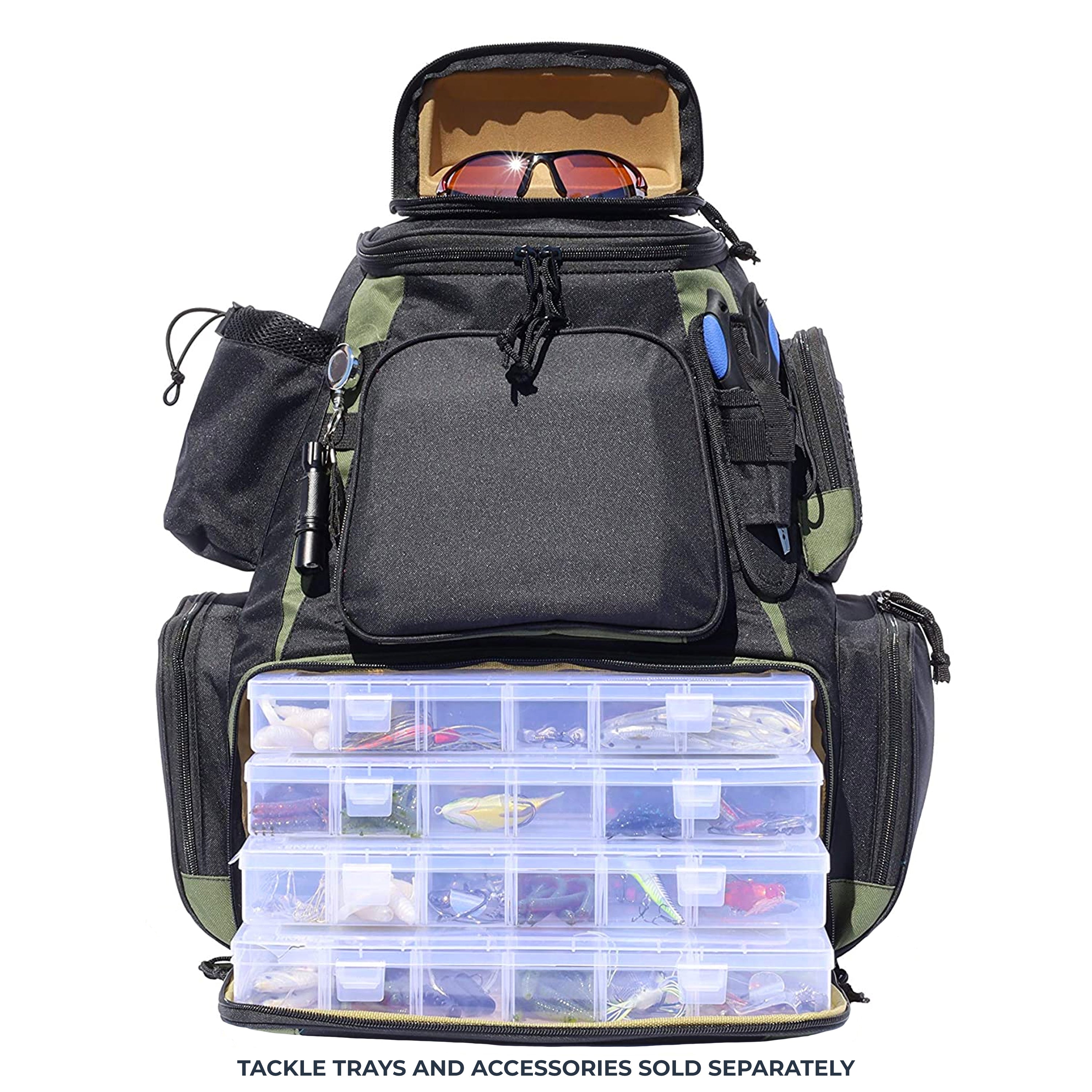 Fishing backpack with trays best sale