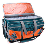 Osage River Boss Fishing Tackle Bag w Tackle Boxes-XL-Green