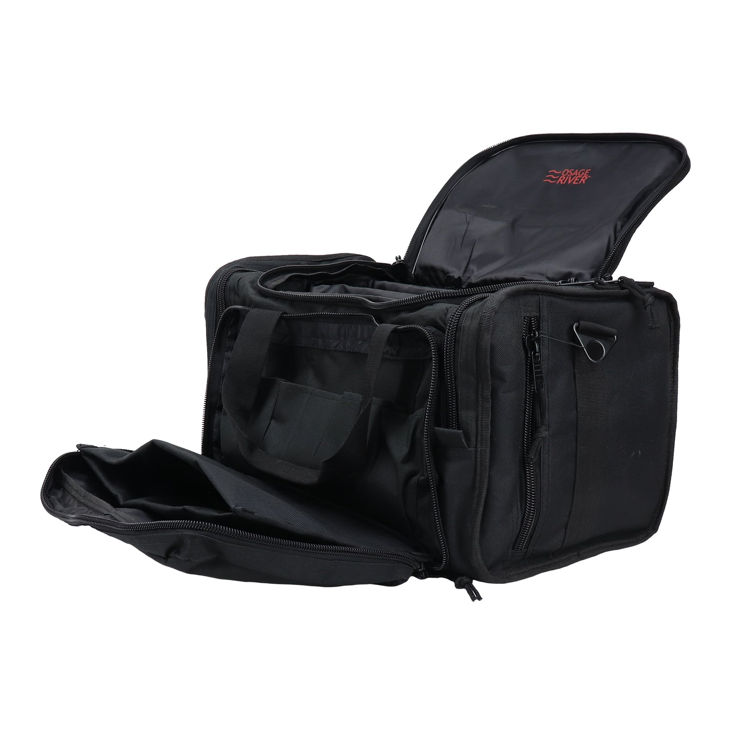 Tactical Range Bag with 9 Compartments and 2 Removable Pistol Pouches