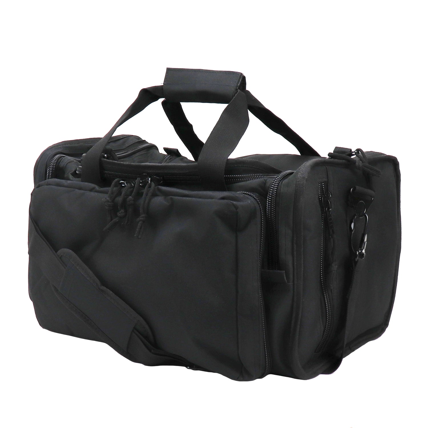 Tactical Range Bag with 9 Compartments and 2 Removable Pistol Pouches