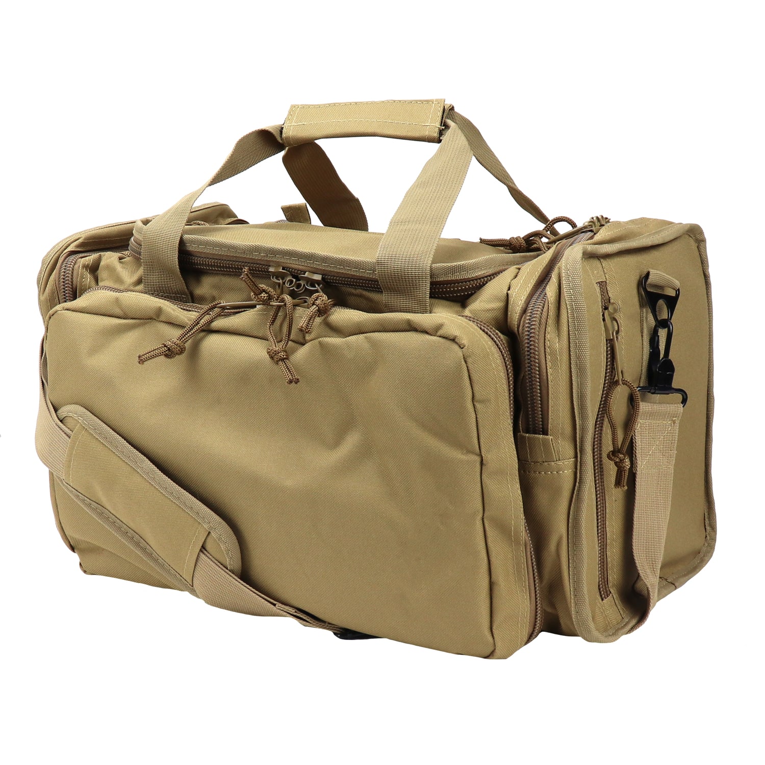 Tactical Range Bag with 9 Compartments and 2 Removable Pistol Pouches