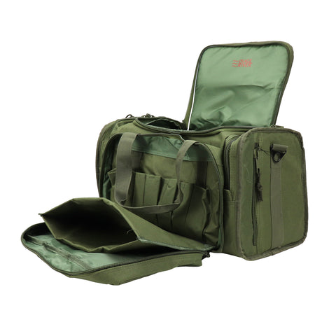 Osage River Tactical Range Bag with 9 Compartments and 2 Removable Pistol Pouches