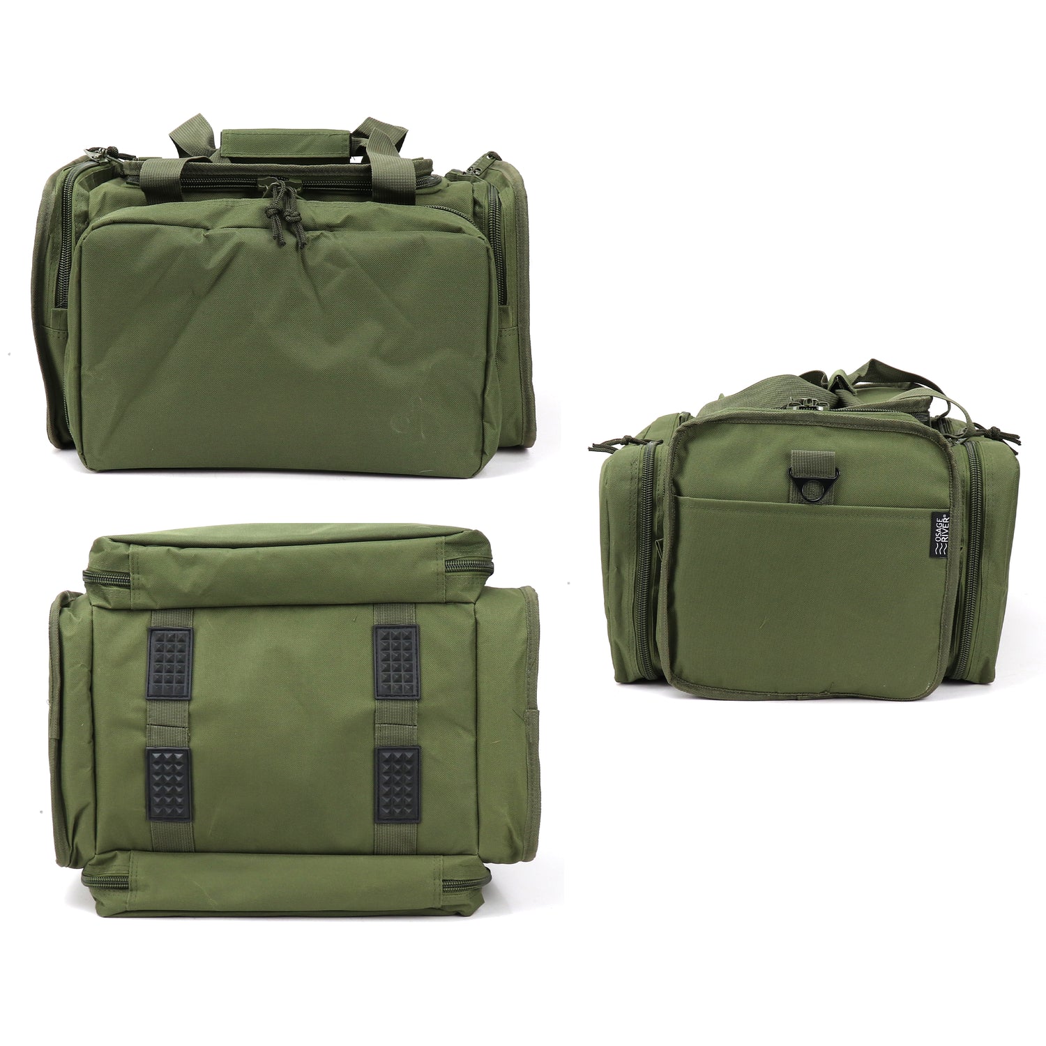 Tactical Range Bag with 9 Compartments and 2 Removable Pistol Pouches