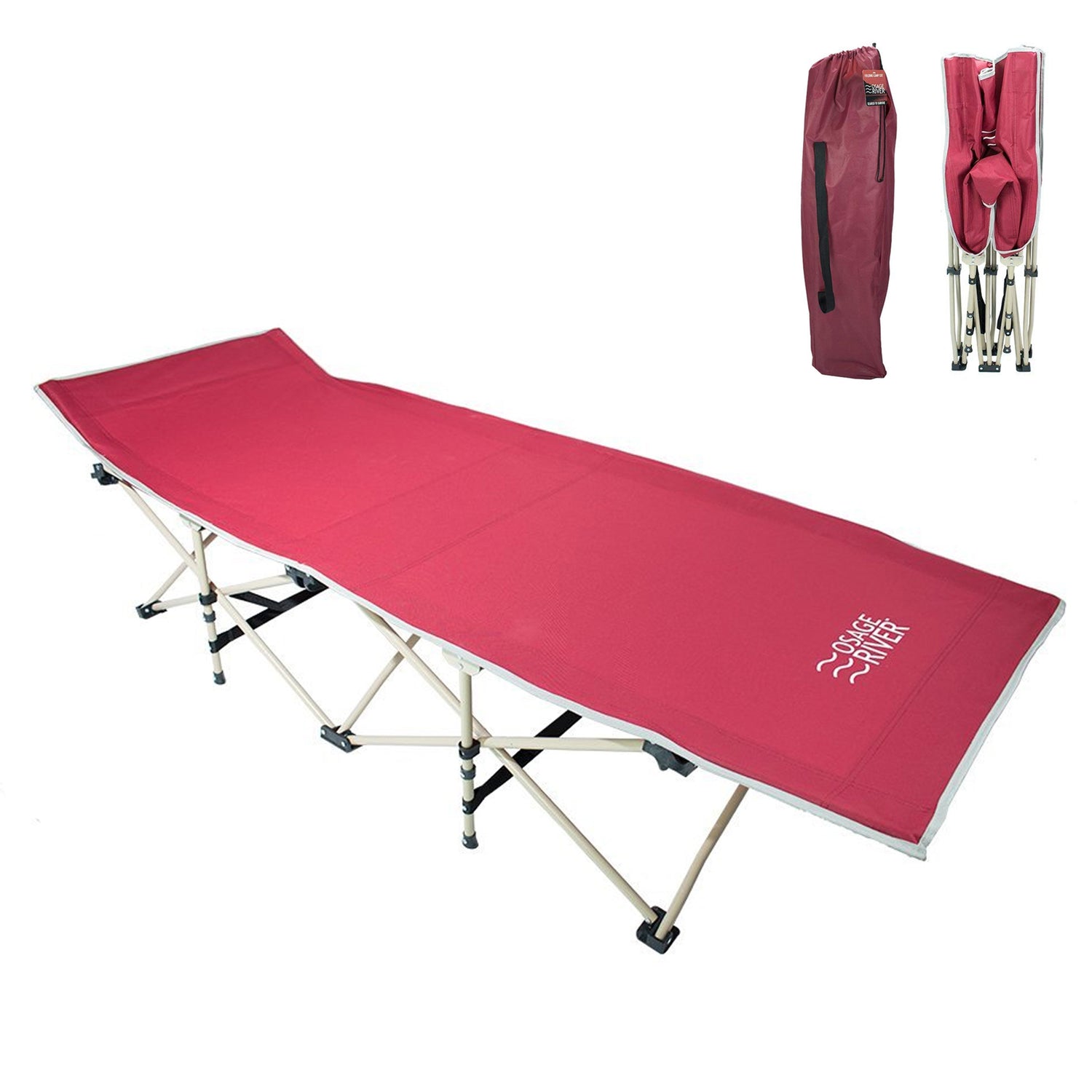 Lightweight Camping Cot w/Carrying Case