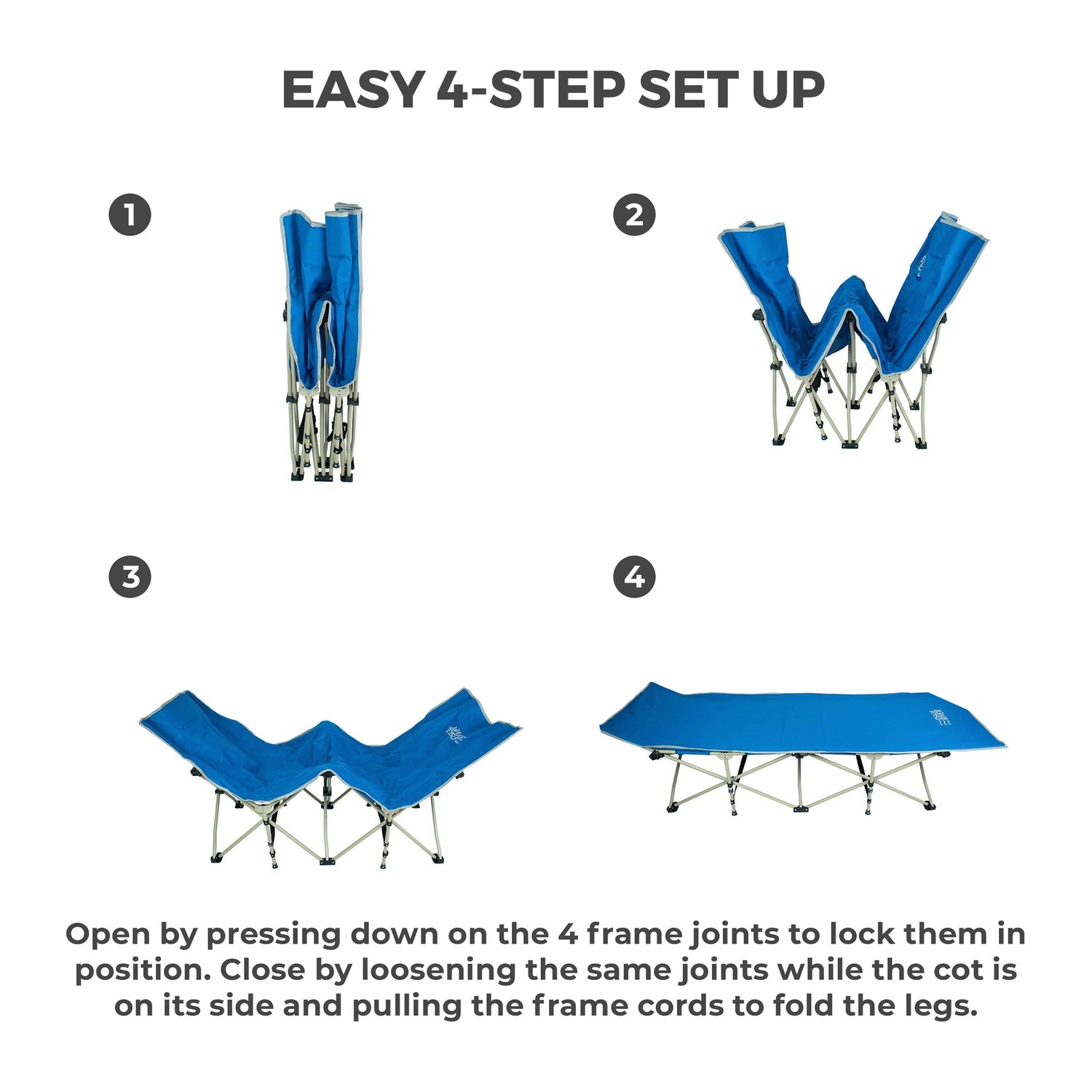 Lightweight Camping Cot w/Carrying Case