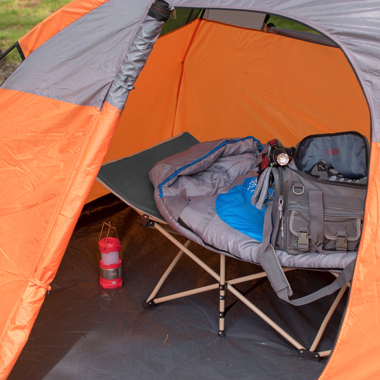 Lightweight Camping Cot w/Carrying Case