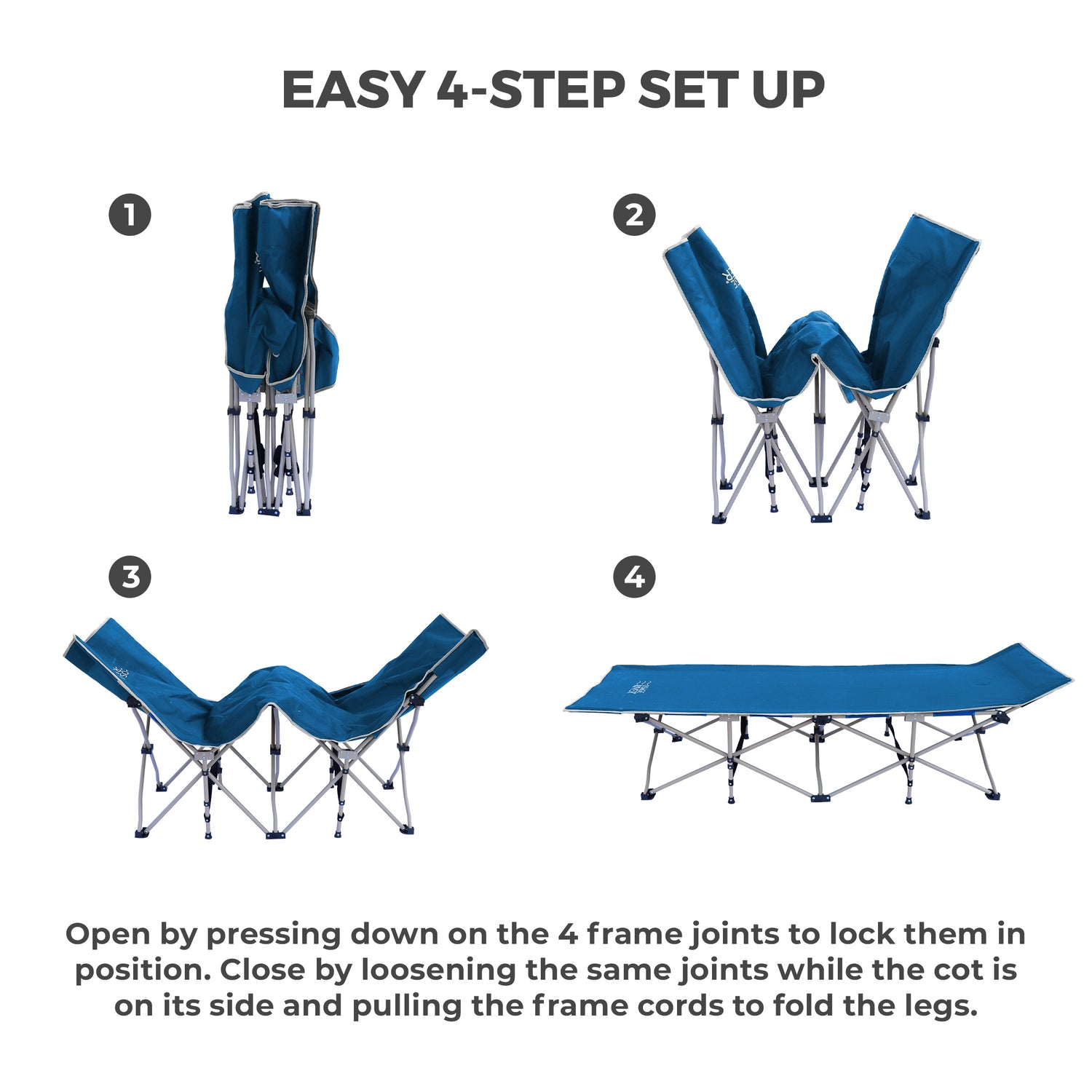 Lightweight Camping Cot w/Carrying Case