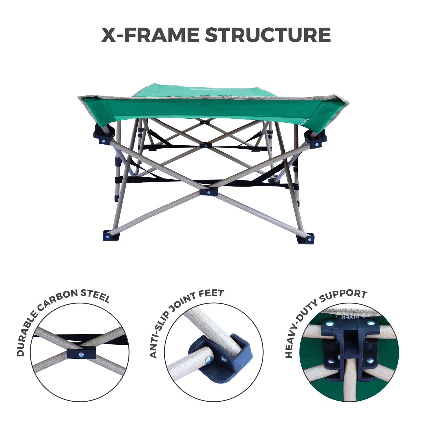 Lightweight Camping Cot w/Carrying Case