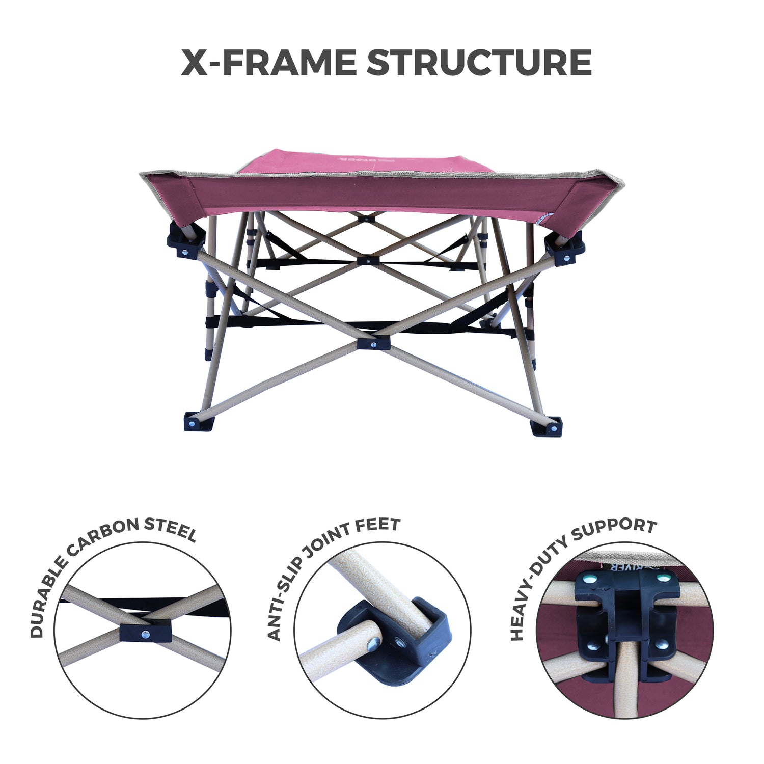 Lightweight Camping Cot w/Carrying Case