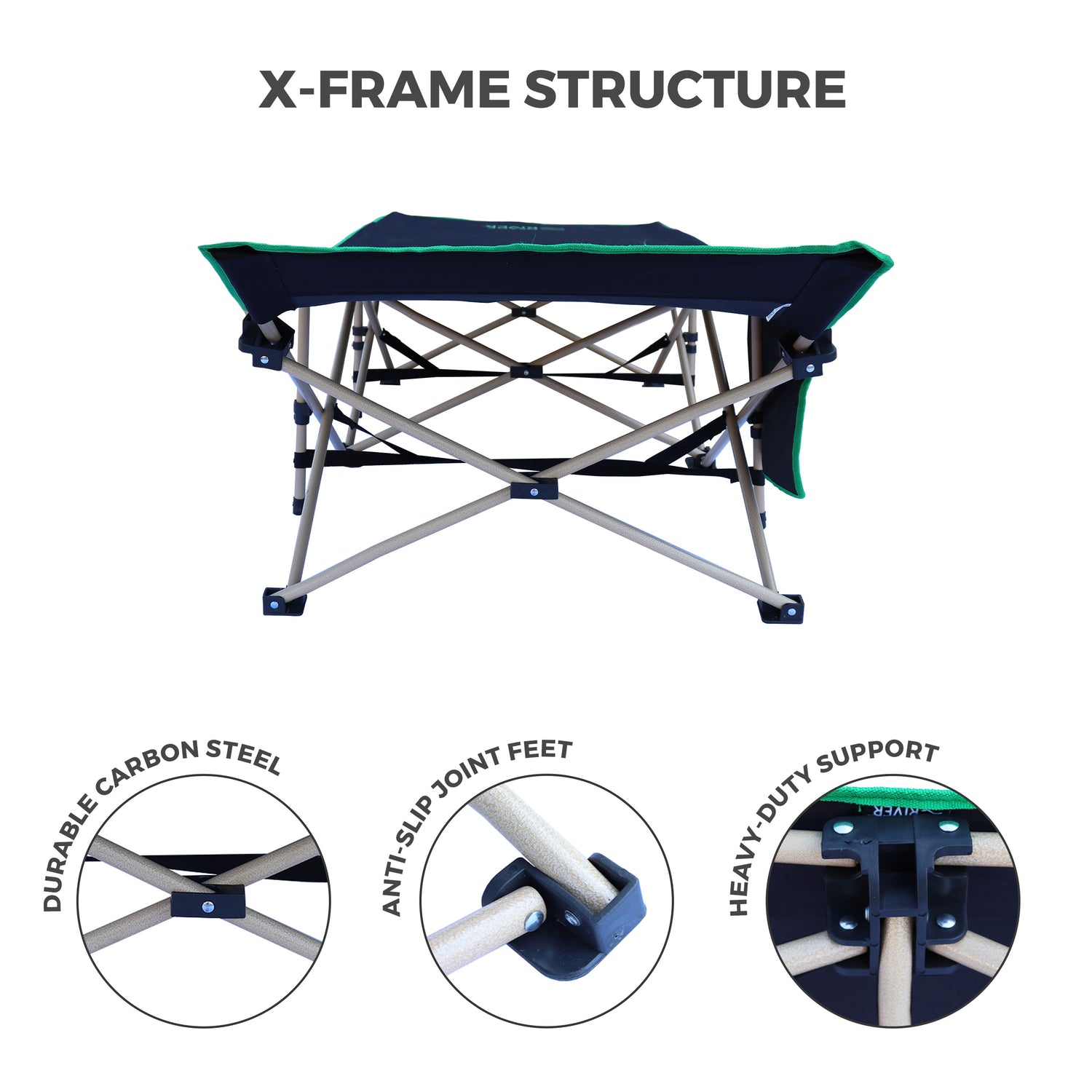 Lightweight Camping Cot w/Carrying Case