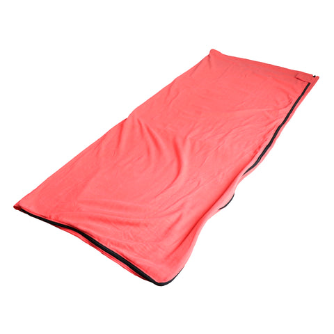Sleeping Bag Liner, Microfiber Fleece Travel Sheet Sleep Sack for Camping Travel Backpacking, Lightweight Zippered Sleeping Bag Inner Liner, Adults & Kids