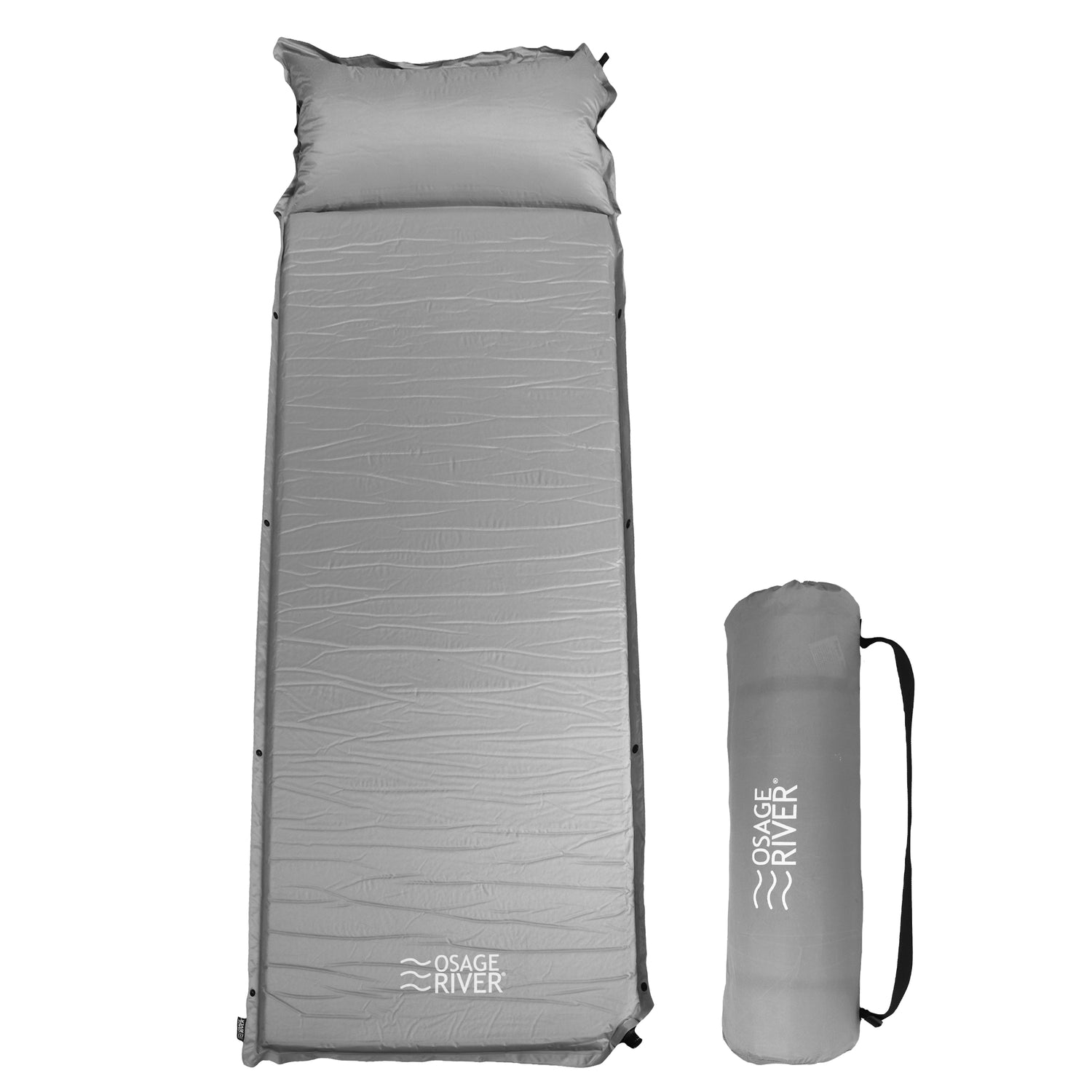 Self-Inflating Sleeping Pad with Built-In Pillow