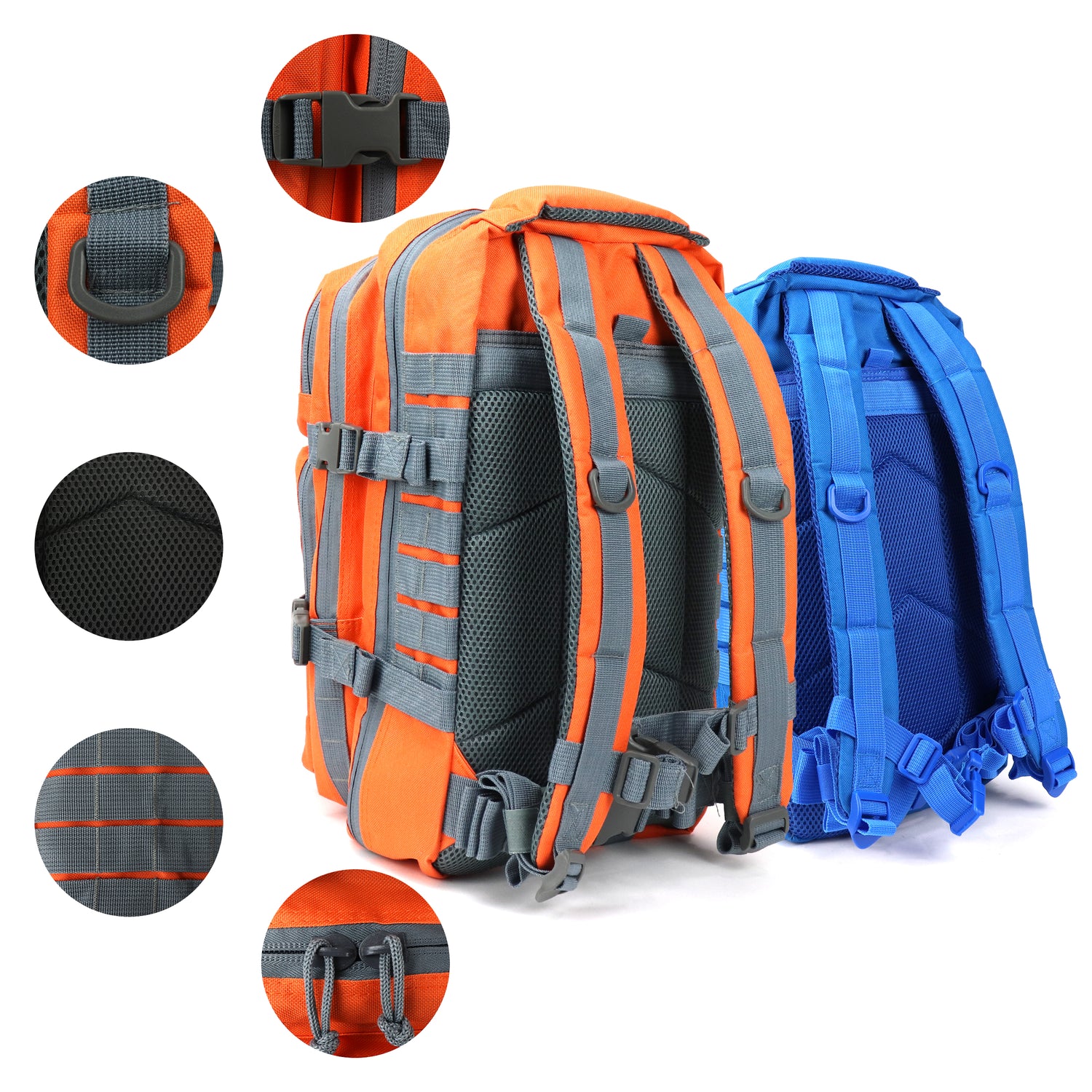 Fishing Tackle Backpack with Fishing Rod Holder