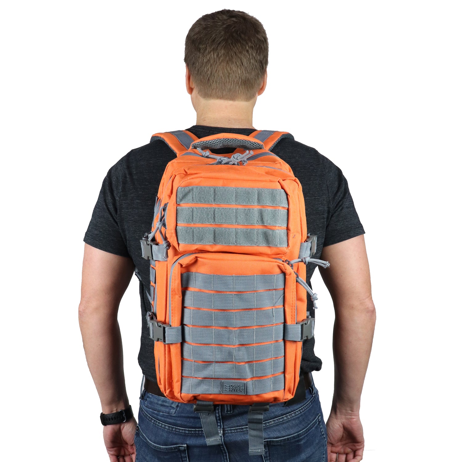 Fishing Tackle Backpack with Fishing Rod Holder