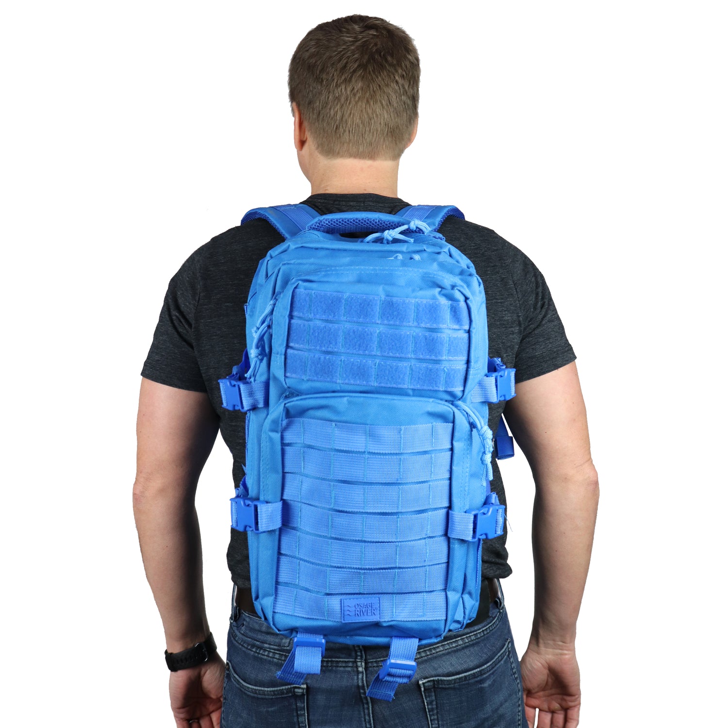 Fishing Tackle Backpack with Fishing Rod Holder