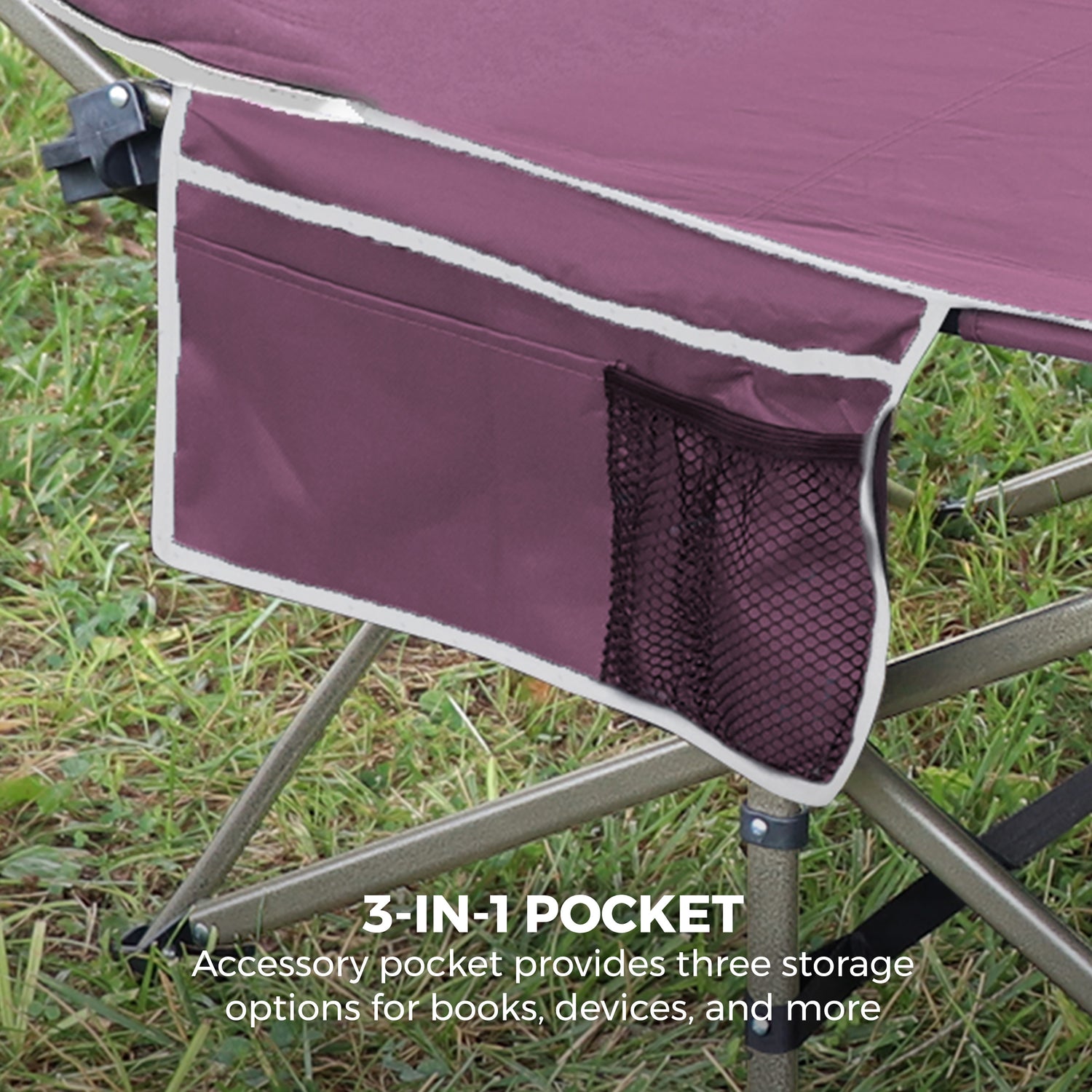 Lightweight Camping Cot w/Carrying Case