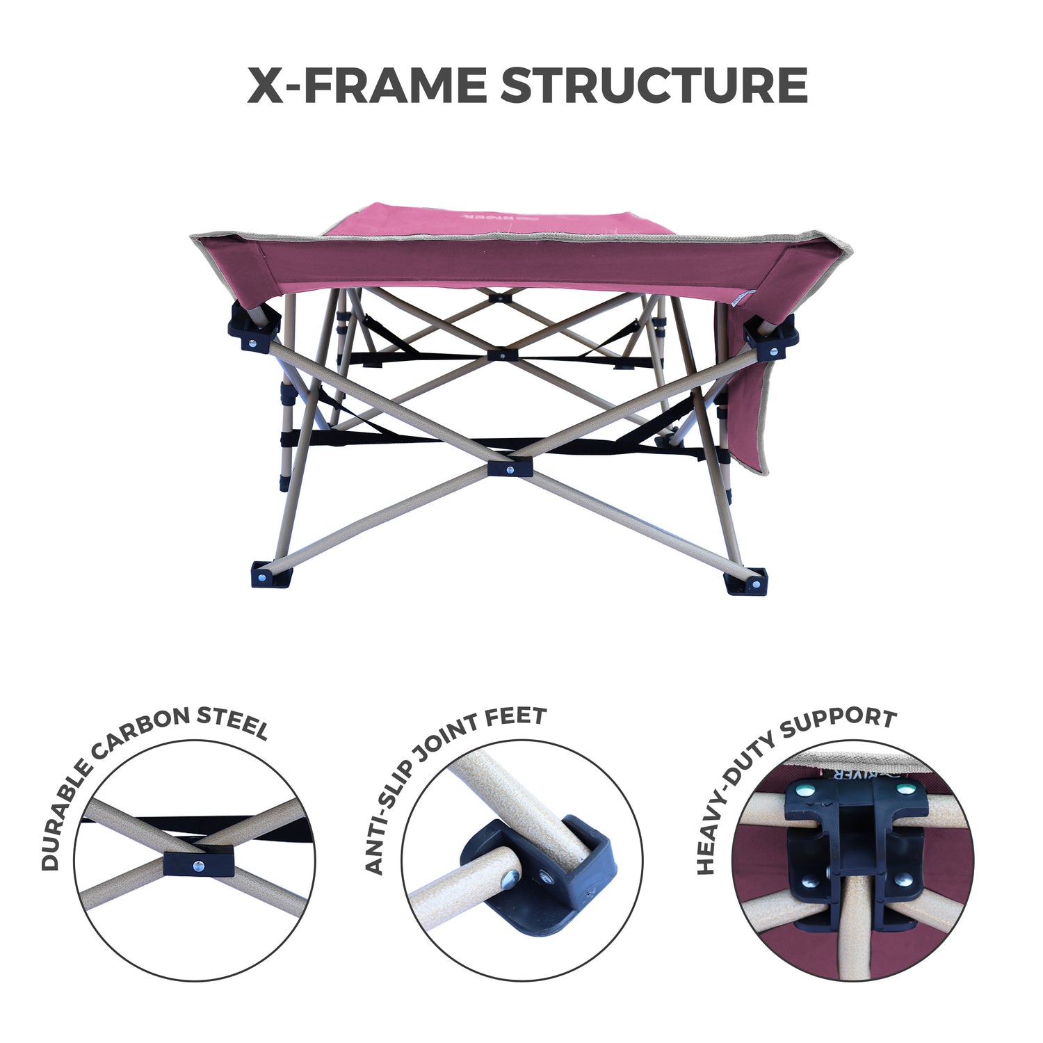 Lightweight Camping Cot w/Carrying Case