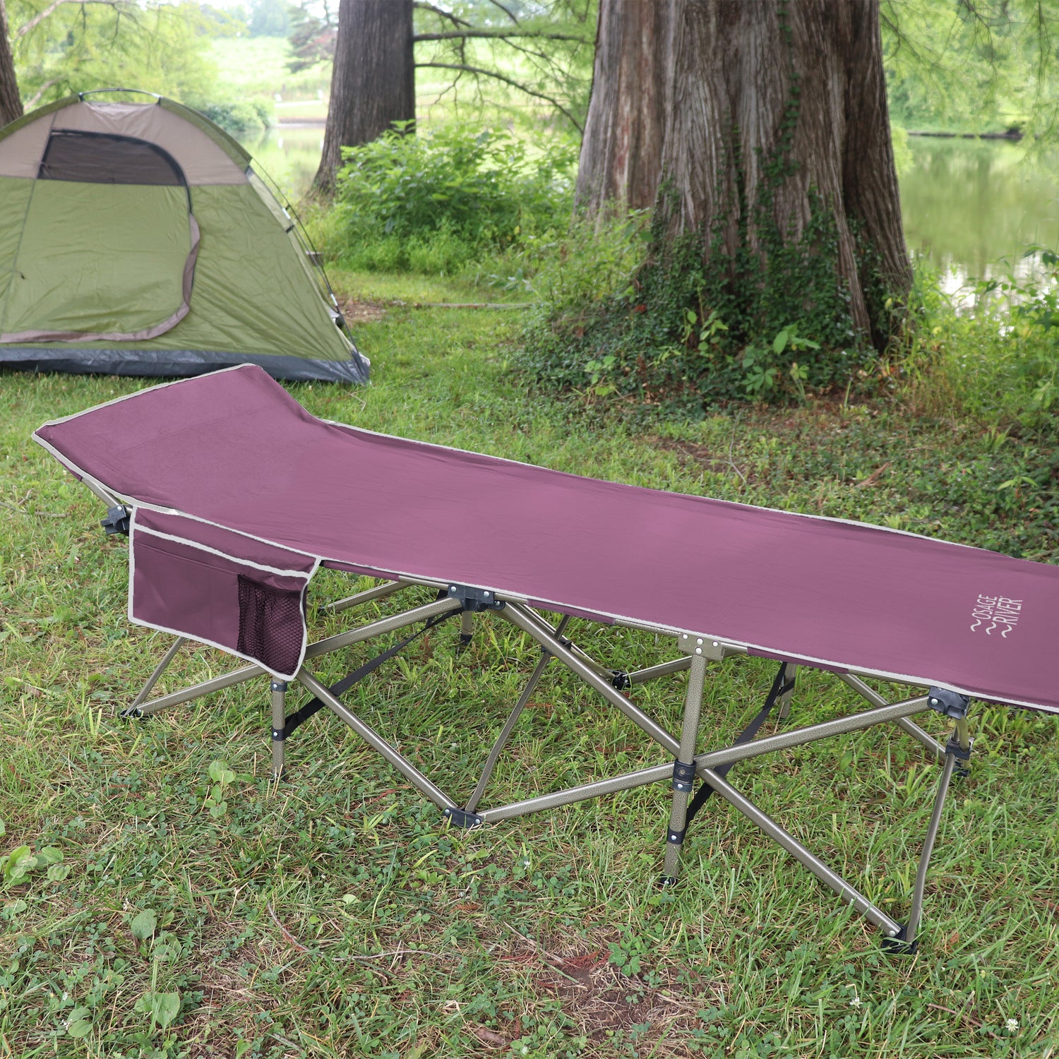 Lightweight Camping Cot w/Carrying Case