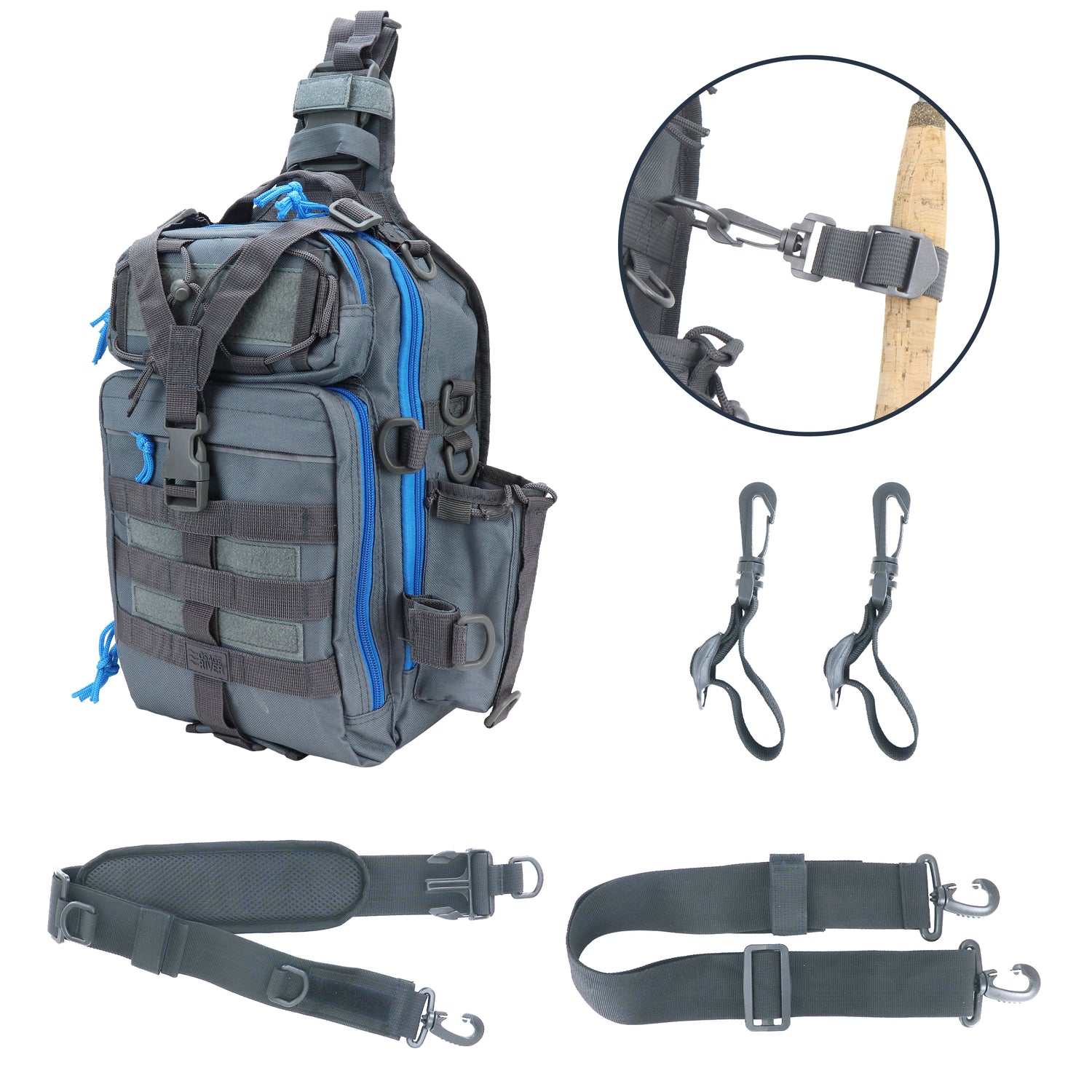 Deluxe Tackle Sling Fishing Bag