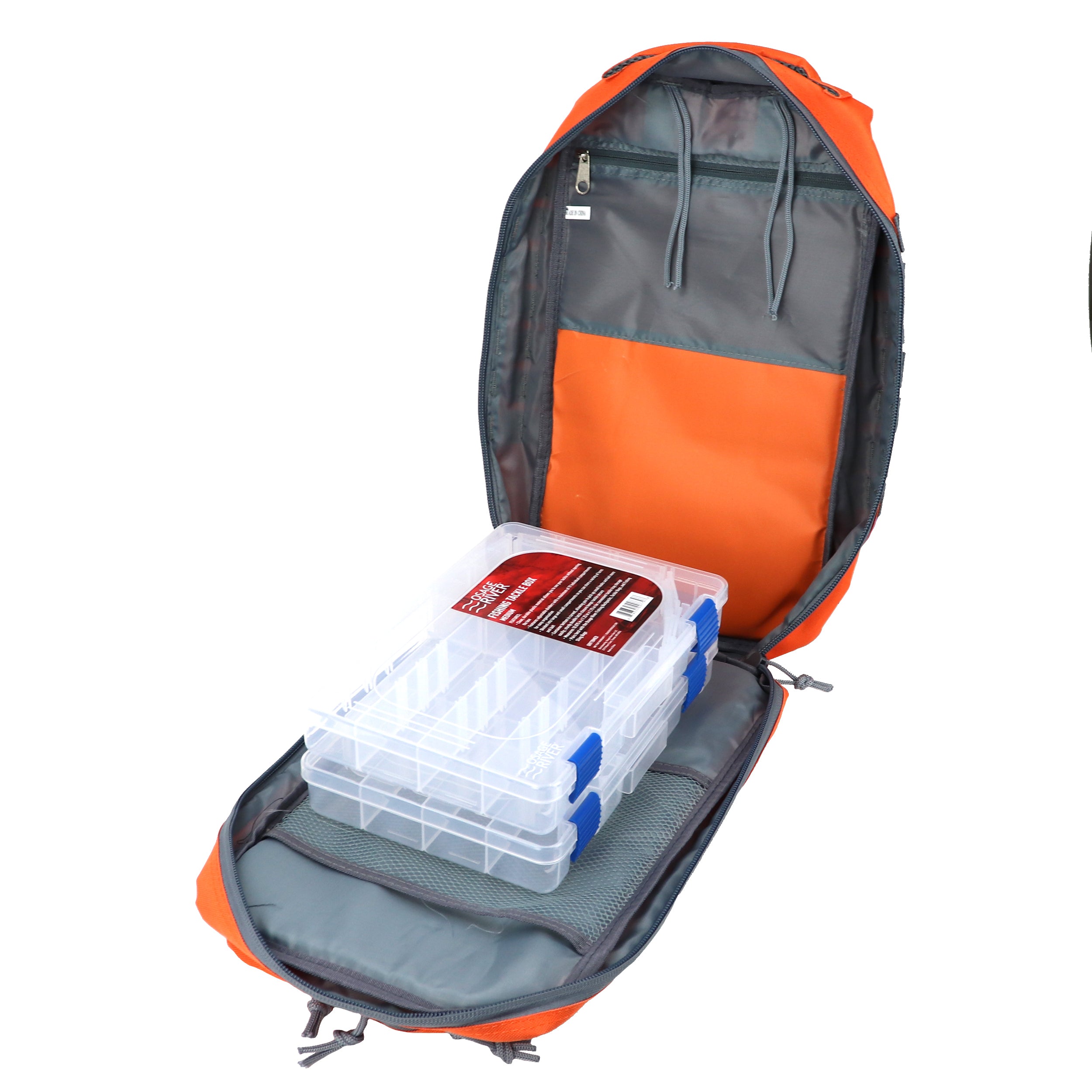 Fishing Tackle Backpack with Fishing Rod Holder – Osage