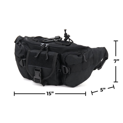Portable Travel Pack, Men's Crossbody Bag, Heavy Duty Ballistic Nylon, Water Resistant