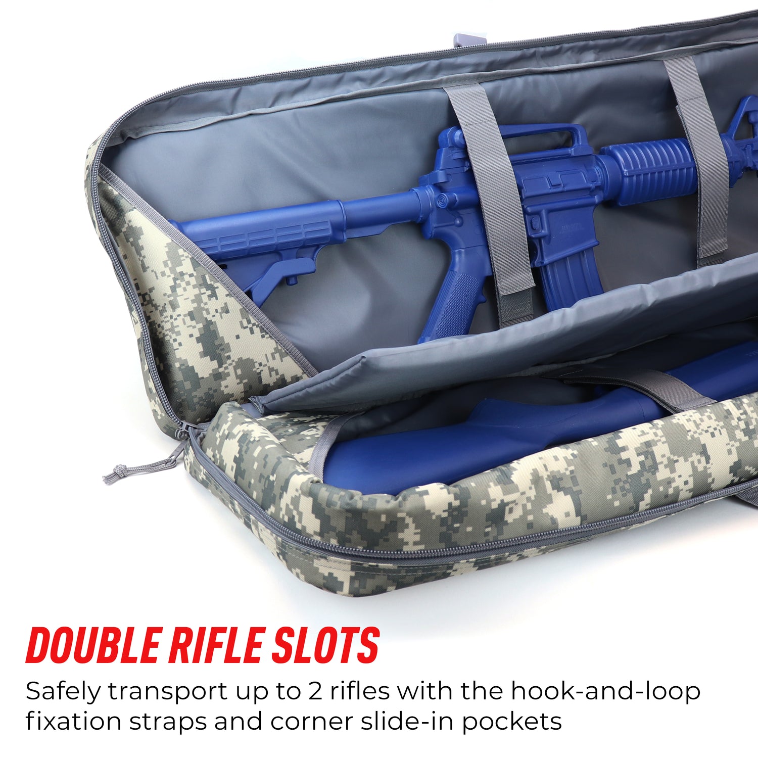 Double Rifle Bag Tactical Long Rifle and Pistol Bag