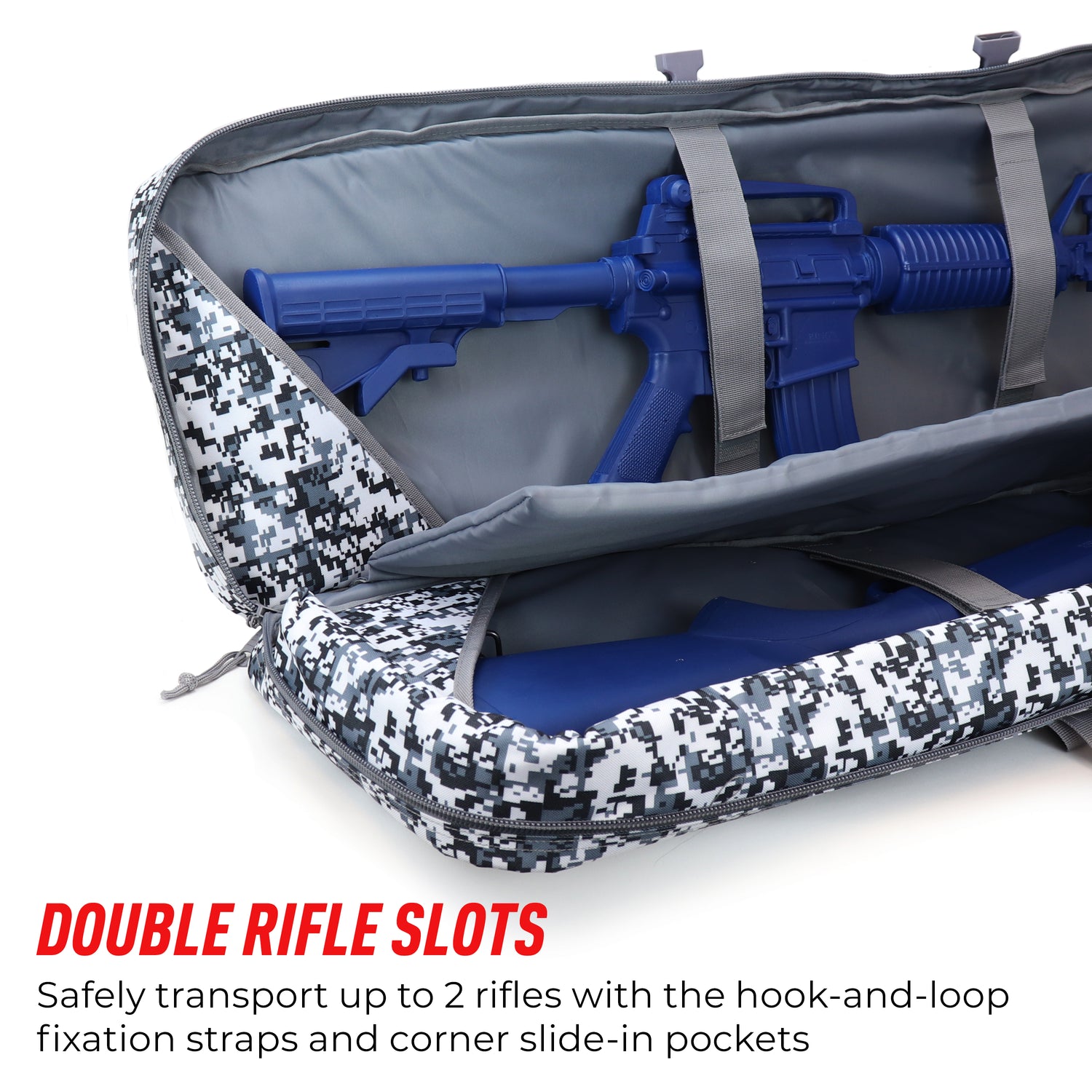 Double Rifle Bag Tactical Long Rifle and Pistol Bag