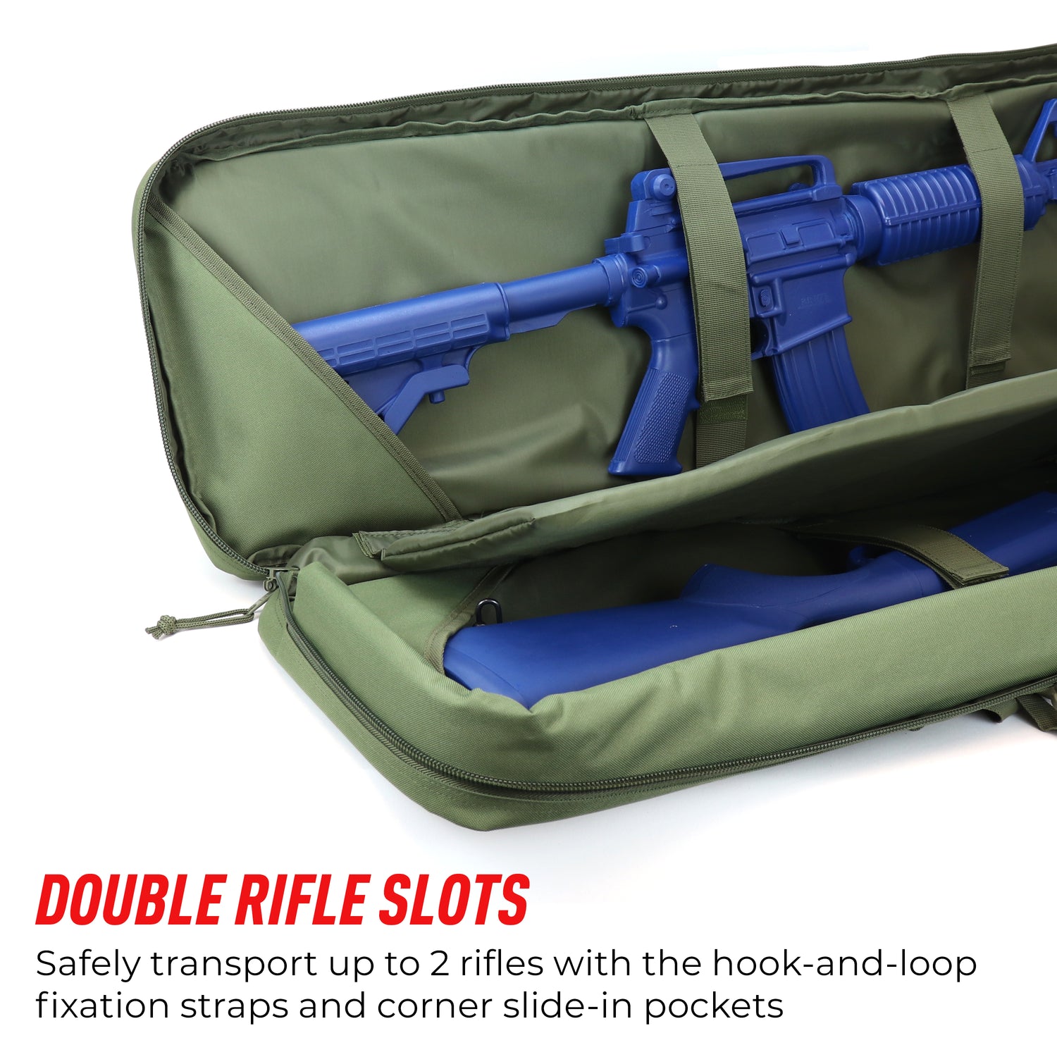 Double Rifle Bag Tactical Long Rifle and Pistol Bag