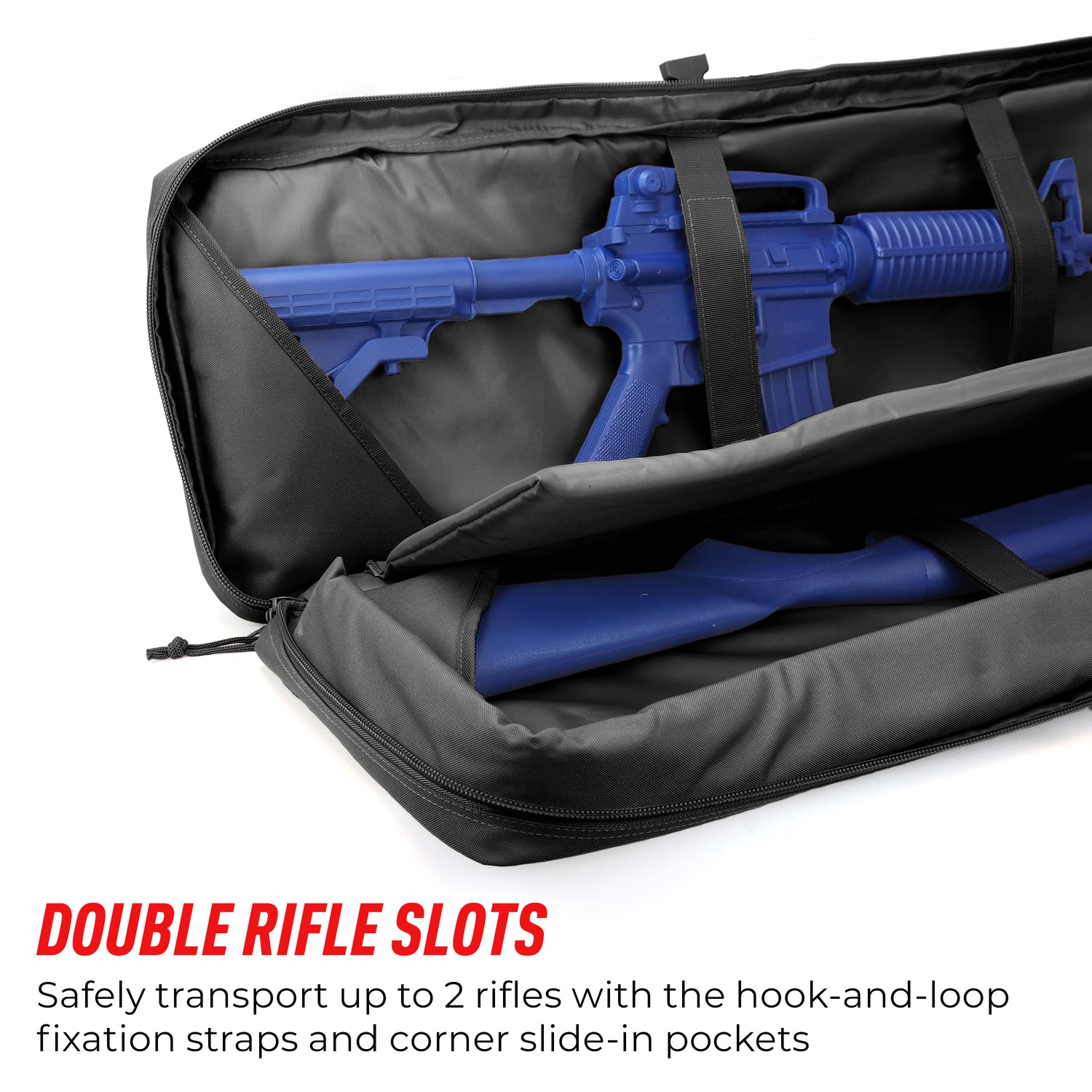 Double Rifle Bag Tactical Long Rifle and Pistol Bag