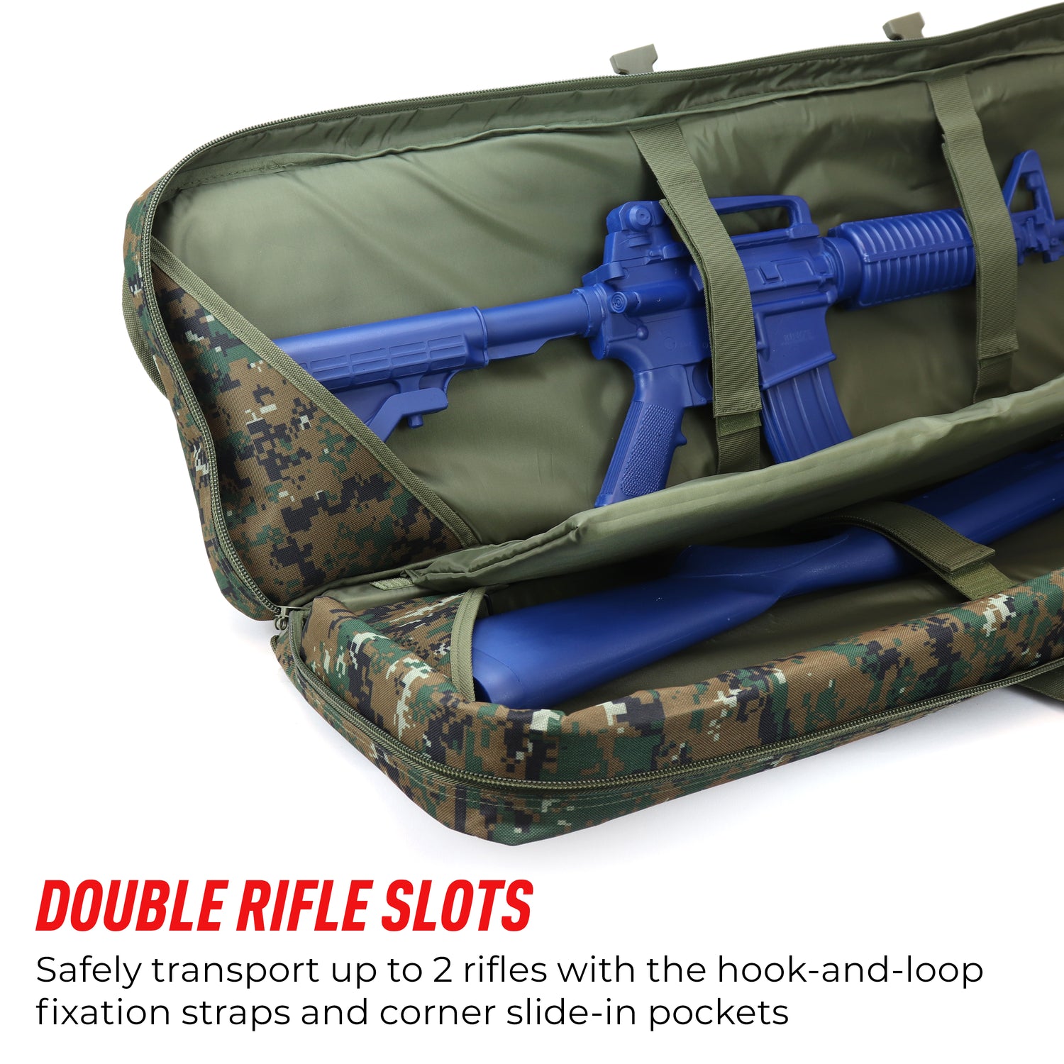 Double Rifle Bag Tactical Long Rifle and Pistol Bag