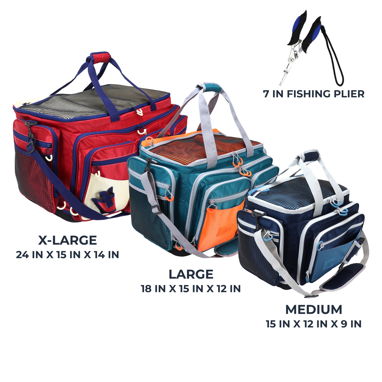 Saltwater Resistant Fishing Tackle Bag