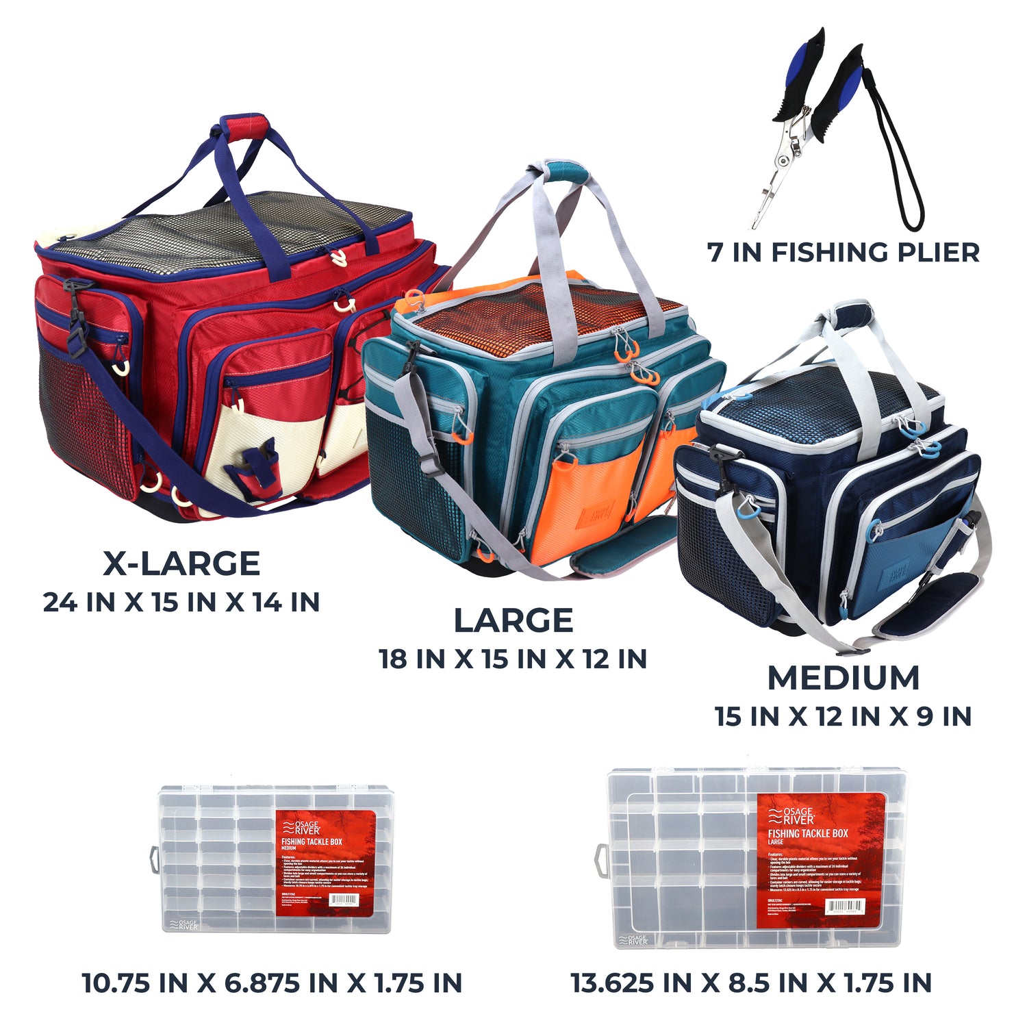 Saltwater Resistant Fishing Tackle Bag