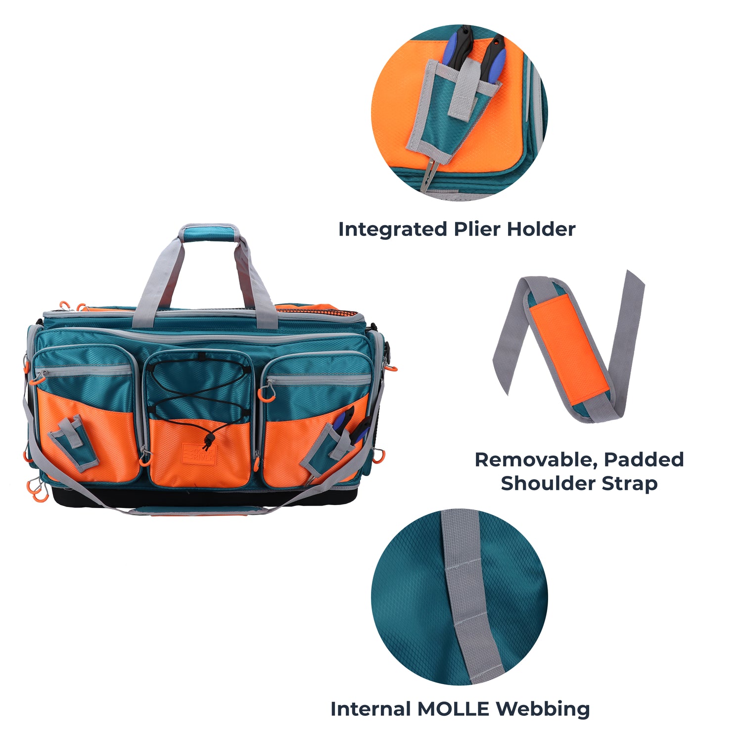 Saltwater Resistant Fishing Tackle Bag